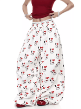 Cartoon Kitty Print Paratrooper Trousers - COPPING THREADS - CT Select
